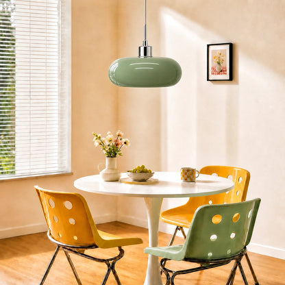 Elegant Geometric Glass Ceiling Fixture with E27 Socket