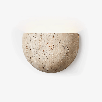 Elegant Upward Light Stone Wall Fixture for Modern Homes