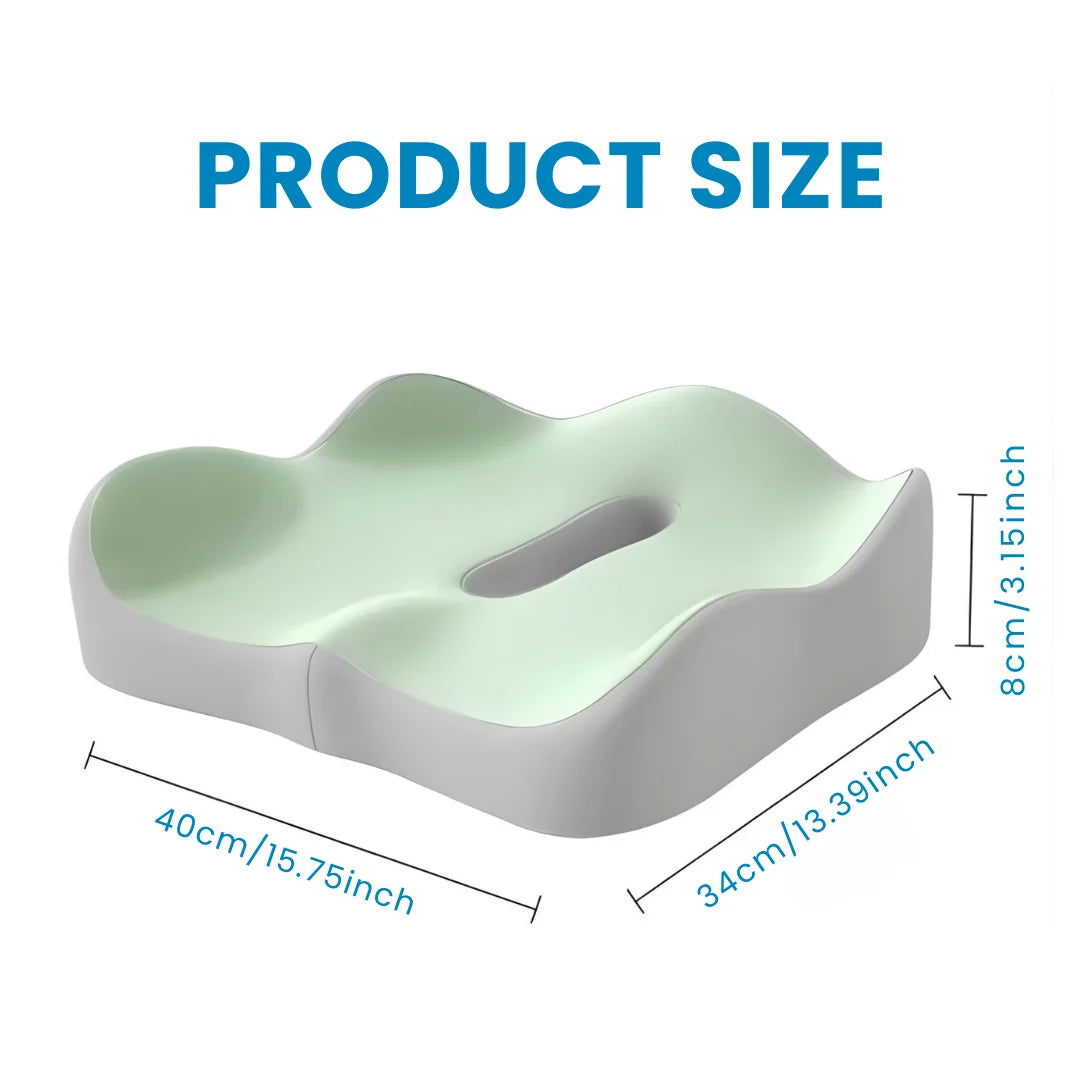 3-Zone Seat Cushion with Ergonomic Design