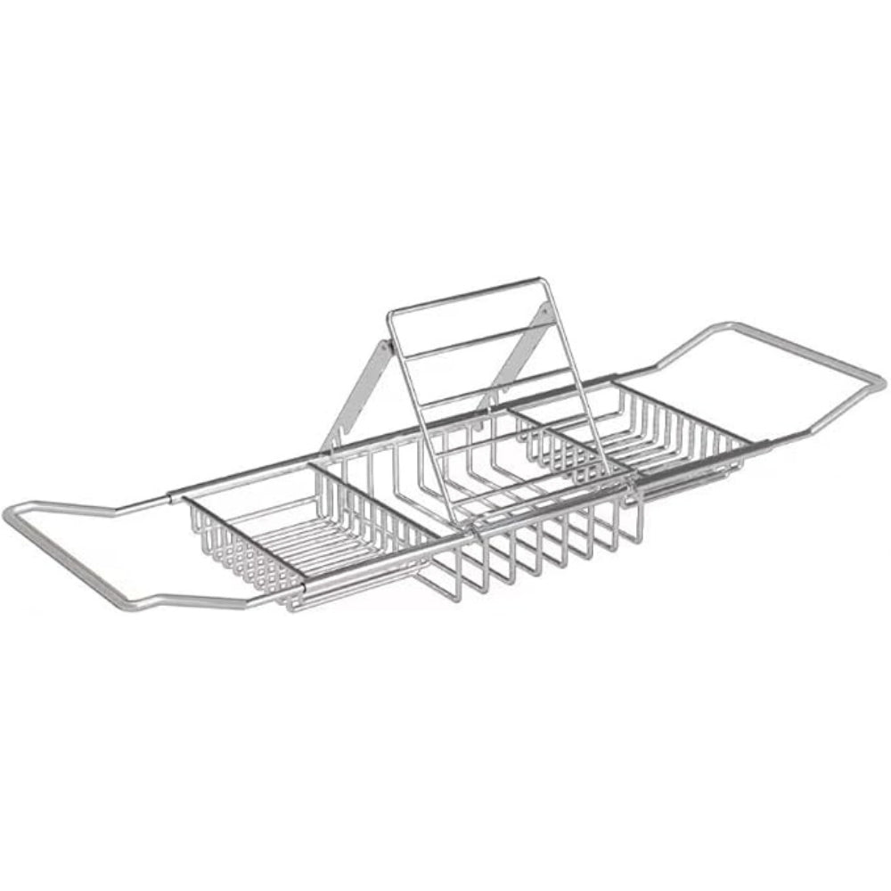 Expandable Bath Tray in Elegant Stainless Steel