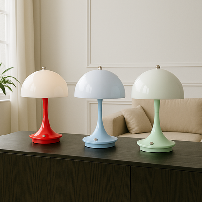 Chic Portable Table Lamp with Elegant Glow