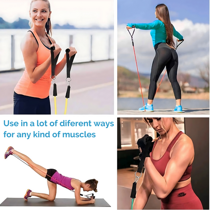 Set of 11 Resistance Bands for Strength Training