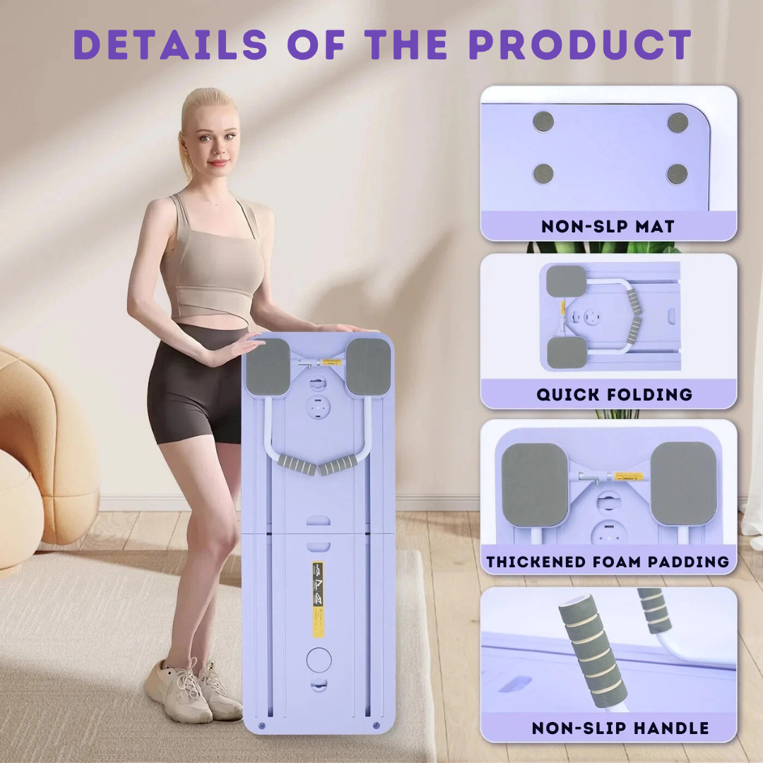 Compact Pilates Training Board for Home Fitness Sessions