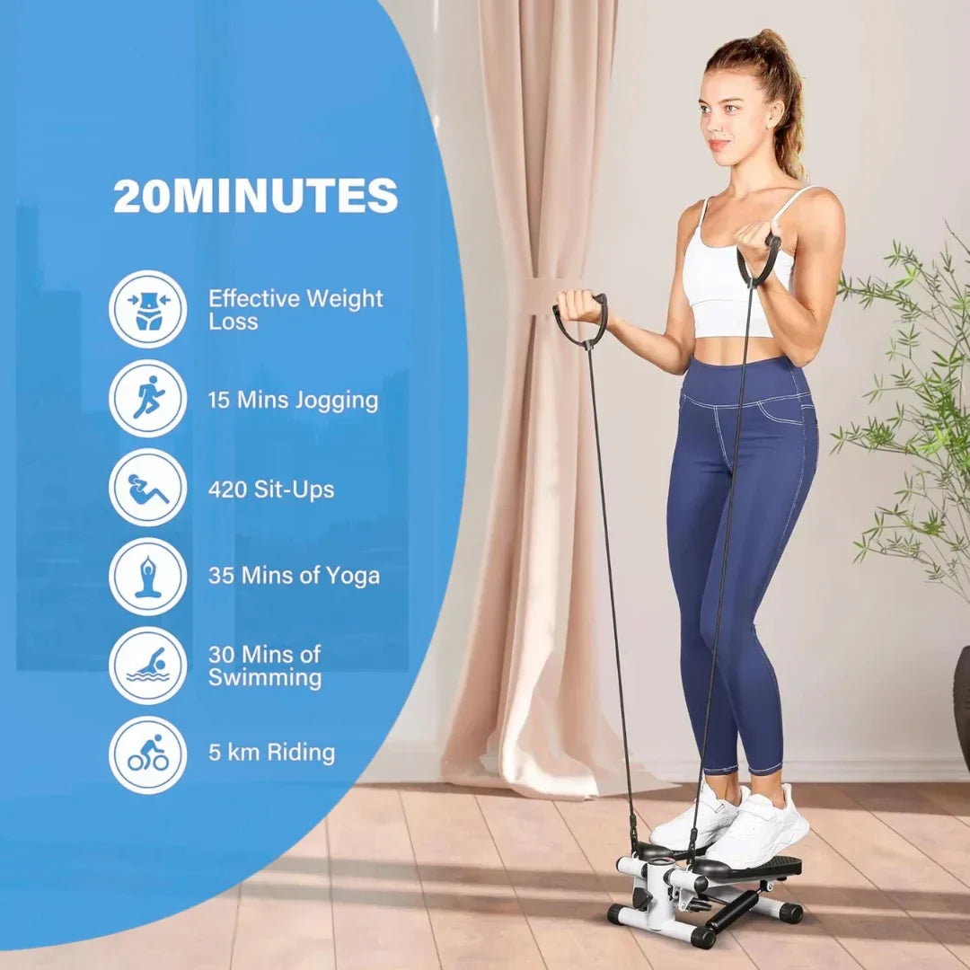 Compact Stepper with LCD Display for Cardio Workouts