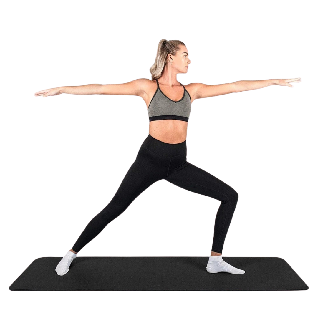 Thick Exercise Mat with Strap – Non-Slip Yoga Surface