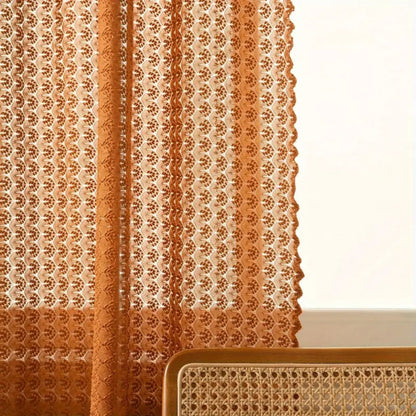 Handcrafted Boho-Style Light-Filtering Window Drapes