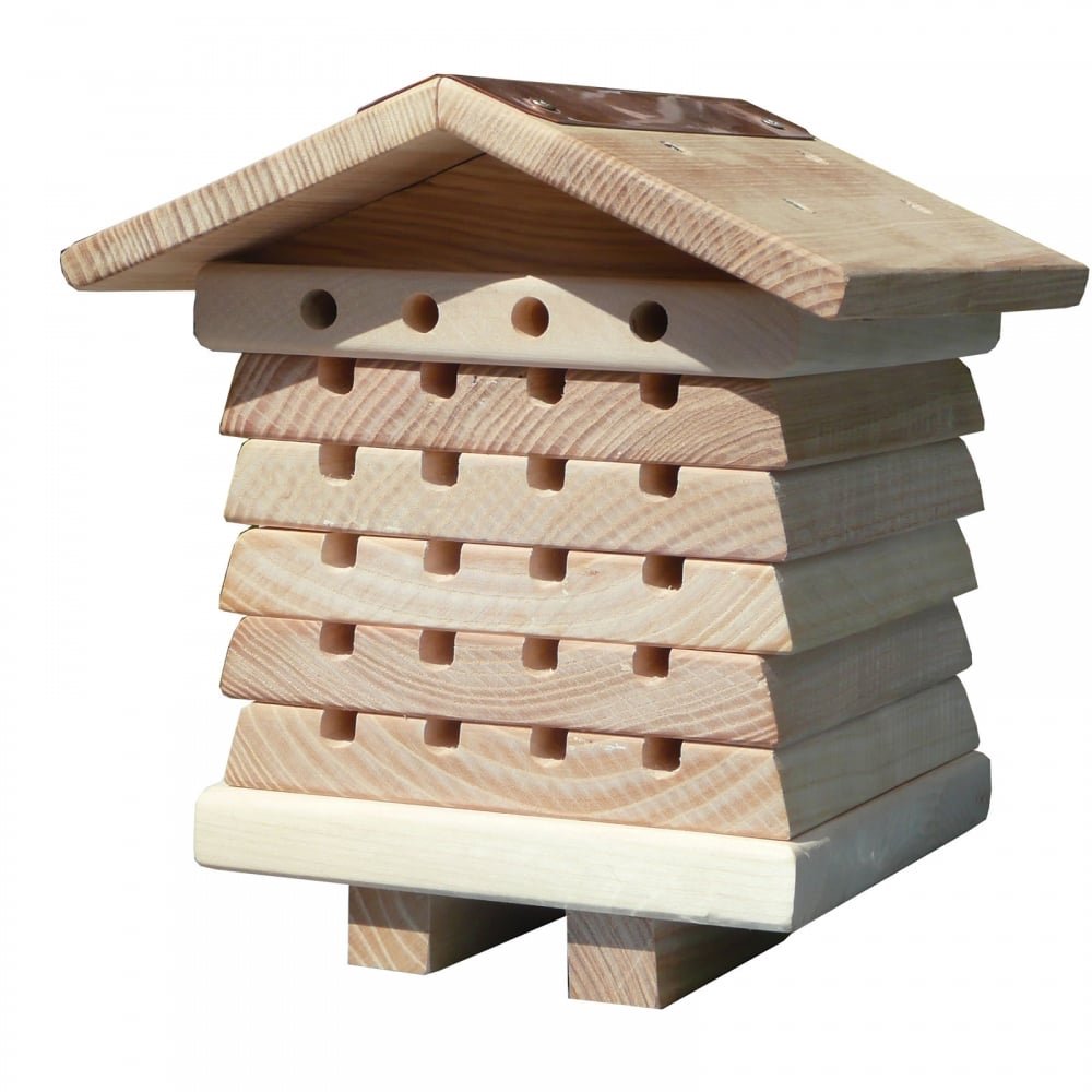 Eco-Friendly Cedar & Copper Bee Sanctuary with Custom Holes