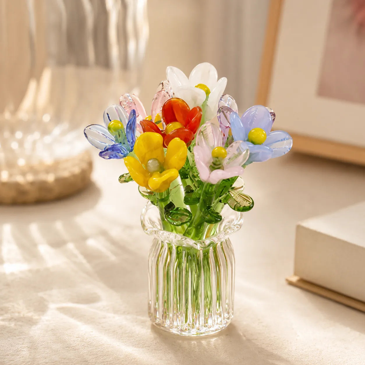 Everlasting Charm Mini Glass Blossom Set