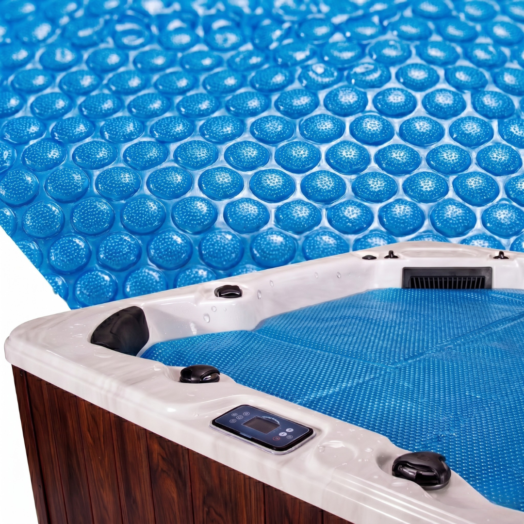 16 Mil Bubble Heat Retention Blanket for 7x7 ft Hot Tub Solar Cover