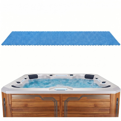 16 Mil Bubble Heat Retention Blanket for 7x7 ft Hot Tub Solar Cover