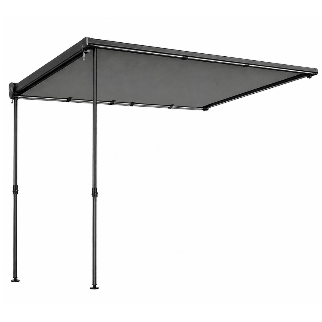 Adjustable Aluminum Pole Vehicle Side Awning - 8.2 x 6.5 ft