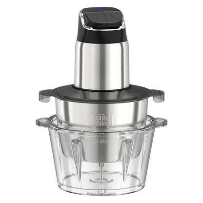 Food Processor 8-Cup Capacity with Two Bowls and Speed Adjustment