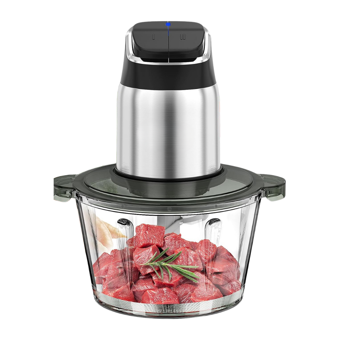 Food Processor 8-Cup Capacity with Two Bowls and Speed Adjustment