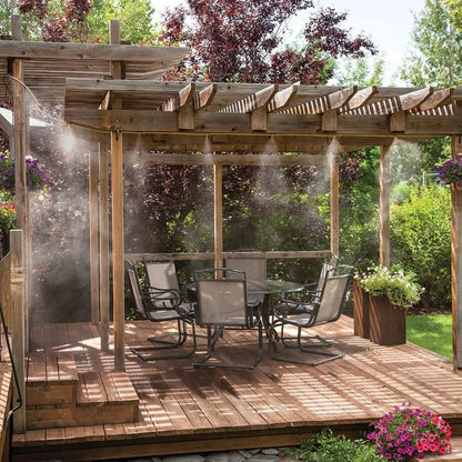 Effortless Garden Mist System for Ultimate Outdoor Coolness
