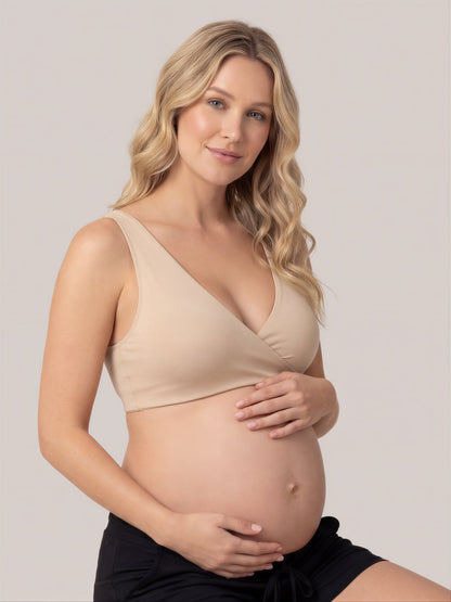 Nursing Bra with Soft Crossover Design