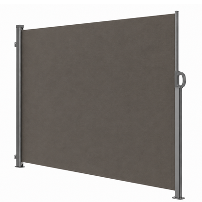 Aluminum Privacy Screen Retractable Side Awning 88 x 138 Inches