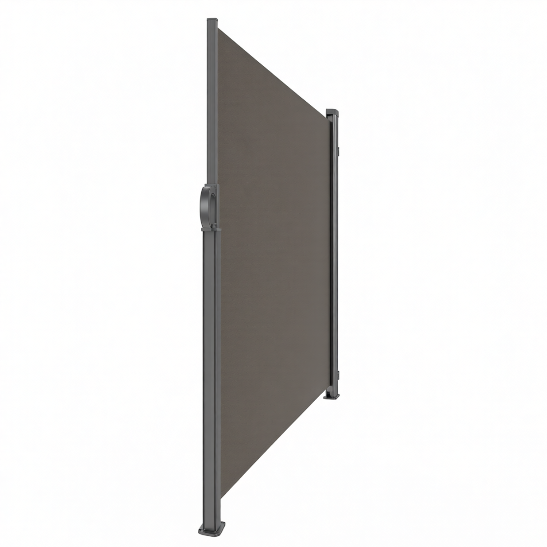 Aluminum Privacy Screen Retractable Side Awning 88 x 138 Inches