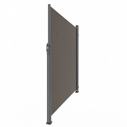 Aluminum Privacy Screen Retractable Side Awning 88 x 138 Inches