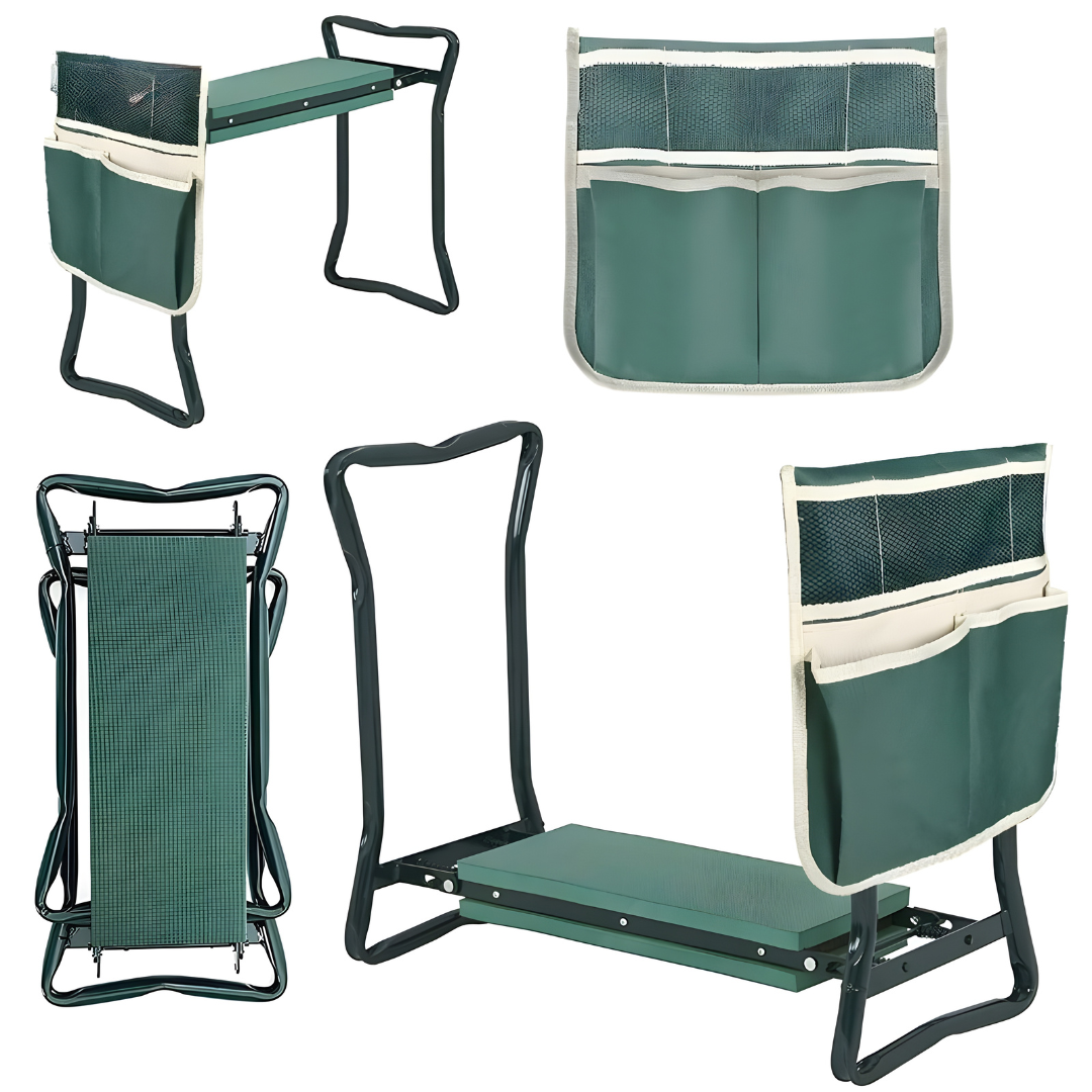 Kneeling Pad and Seat for Gardening with Storage Pocket