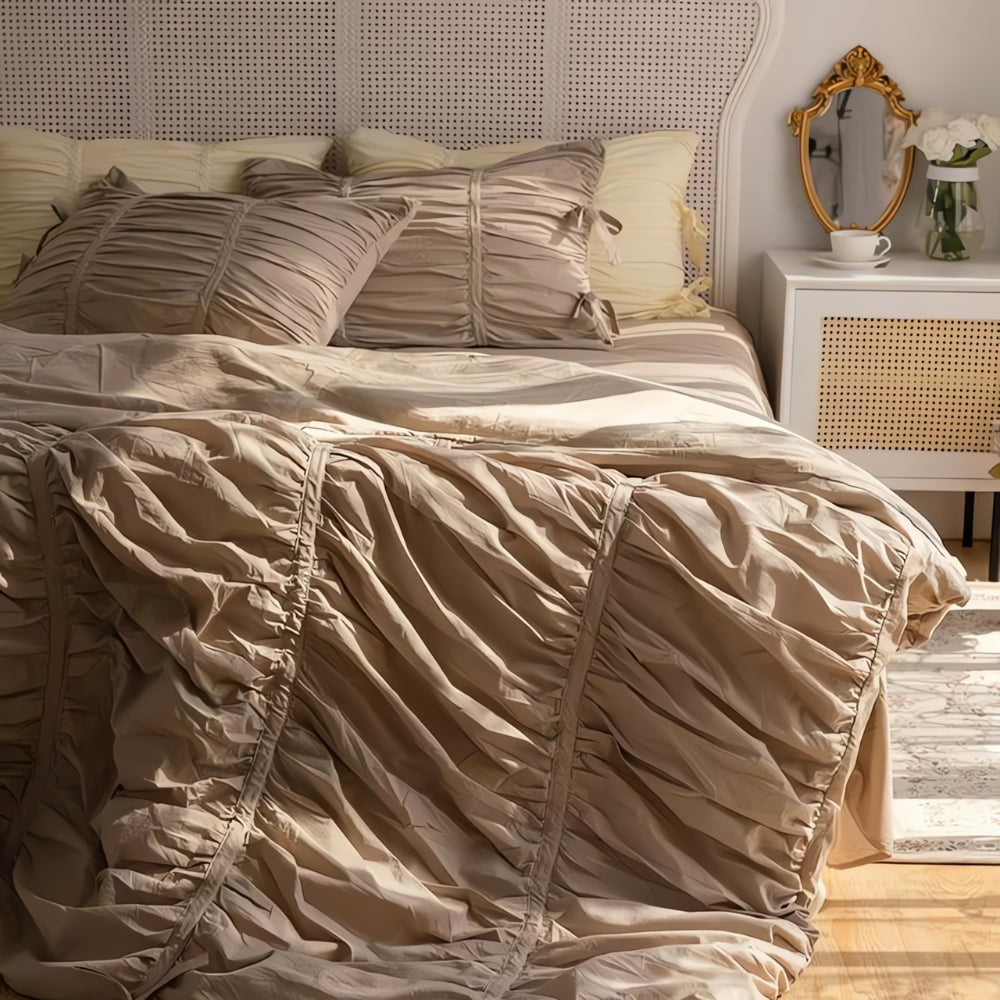 Charming Lace Bedding Collection – 4-Piece Set for Dreamy Bedrooms