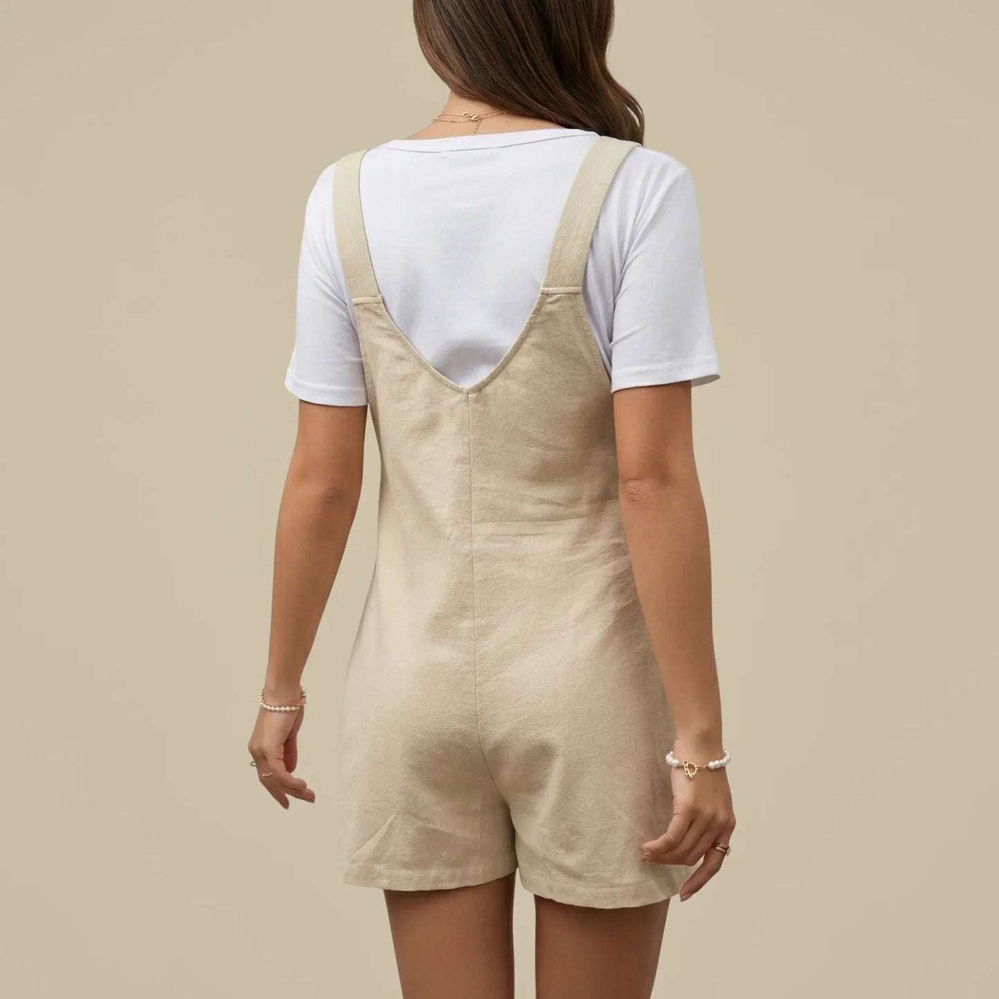 Romper Overall in Honey Color