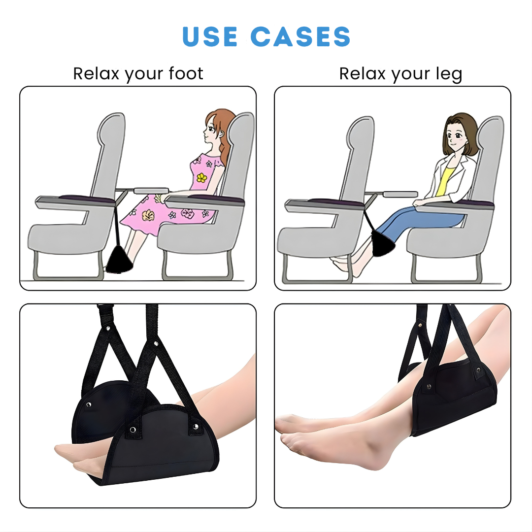 Travel Hammock for Feet – Set of 2 Resting Supports