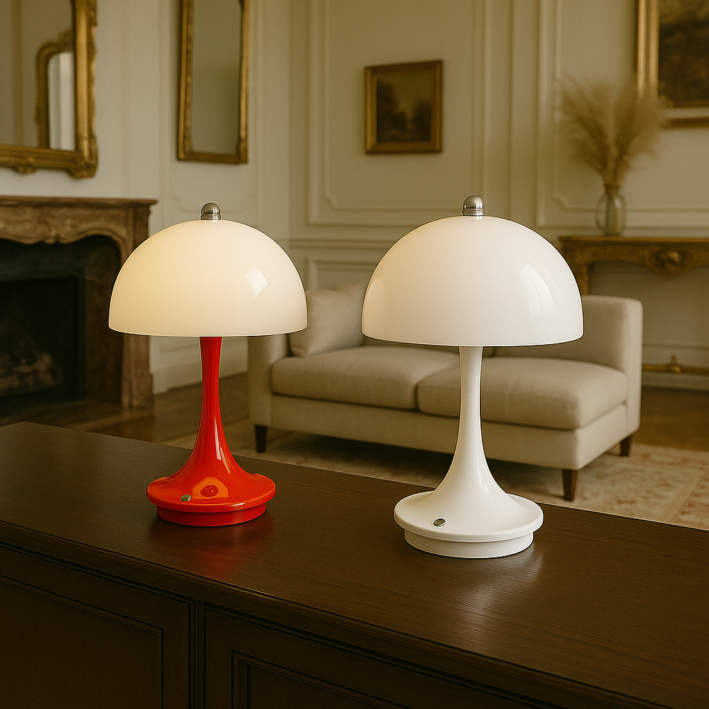 Chic Portable Table Lamp with Elegant Glow