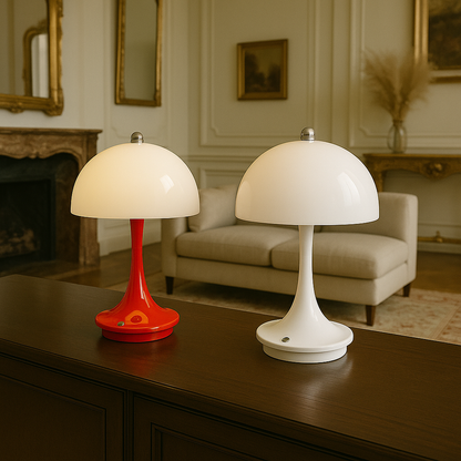 Chic Portable Table Lamp with Elegant Glow