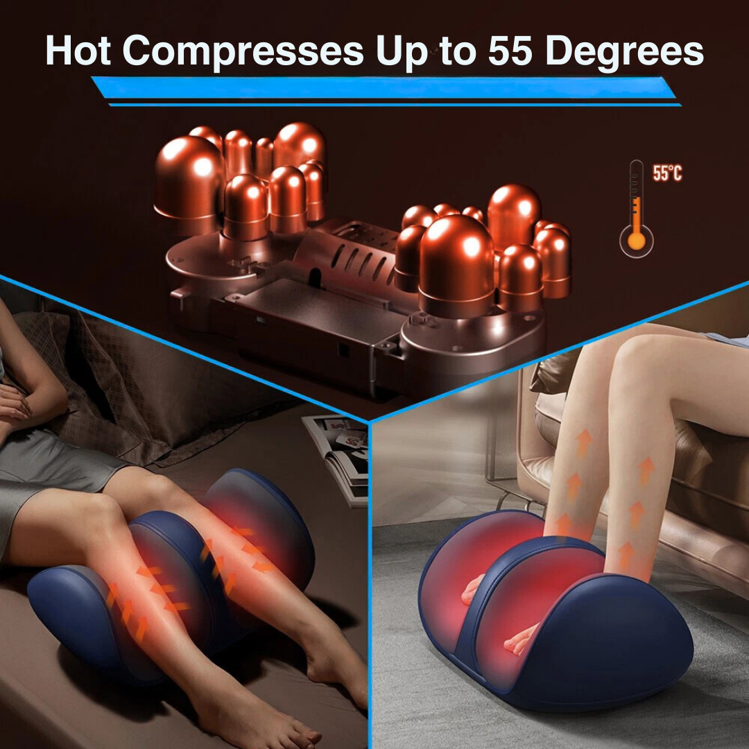 Heat-Enhanced Shiatsu Foot Massage Device