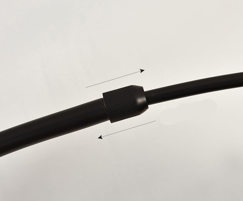 Elegant Arc Floor Lamp with Sleek Black Finish