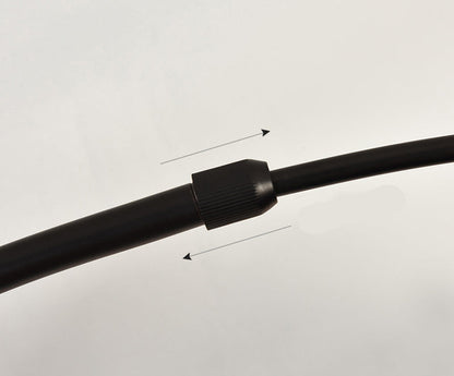 Elegant Arc Floor Lamp with Sleek Black Finish