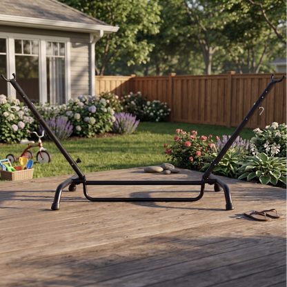 9 ft Steel Frame Hammock Stand - Adjustable and Weather Resistant