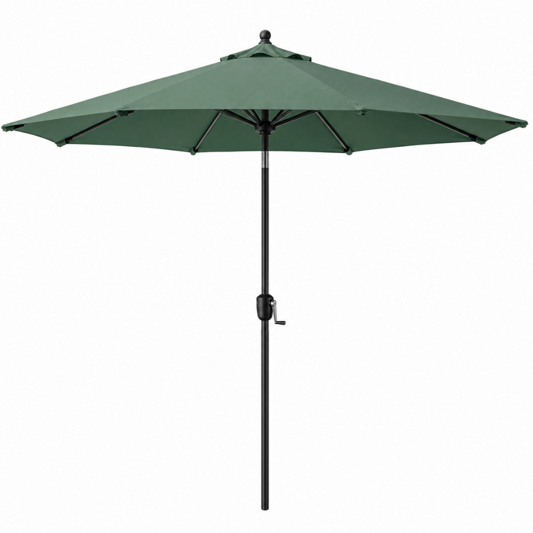 9-Foot Outdoor Table Umbrella with Crank and Tilt, 8 Ribs, UV Protection