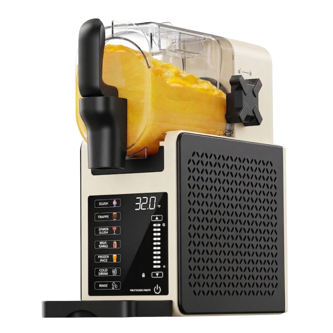 Slushie Maker 92oz Capacity with 6 Settings, LED Screen, Self-Cleaning