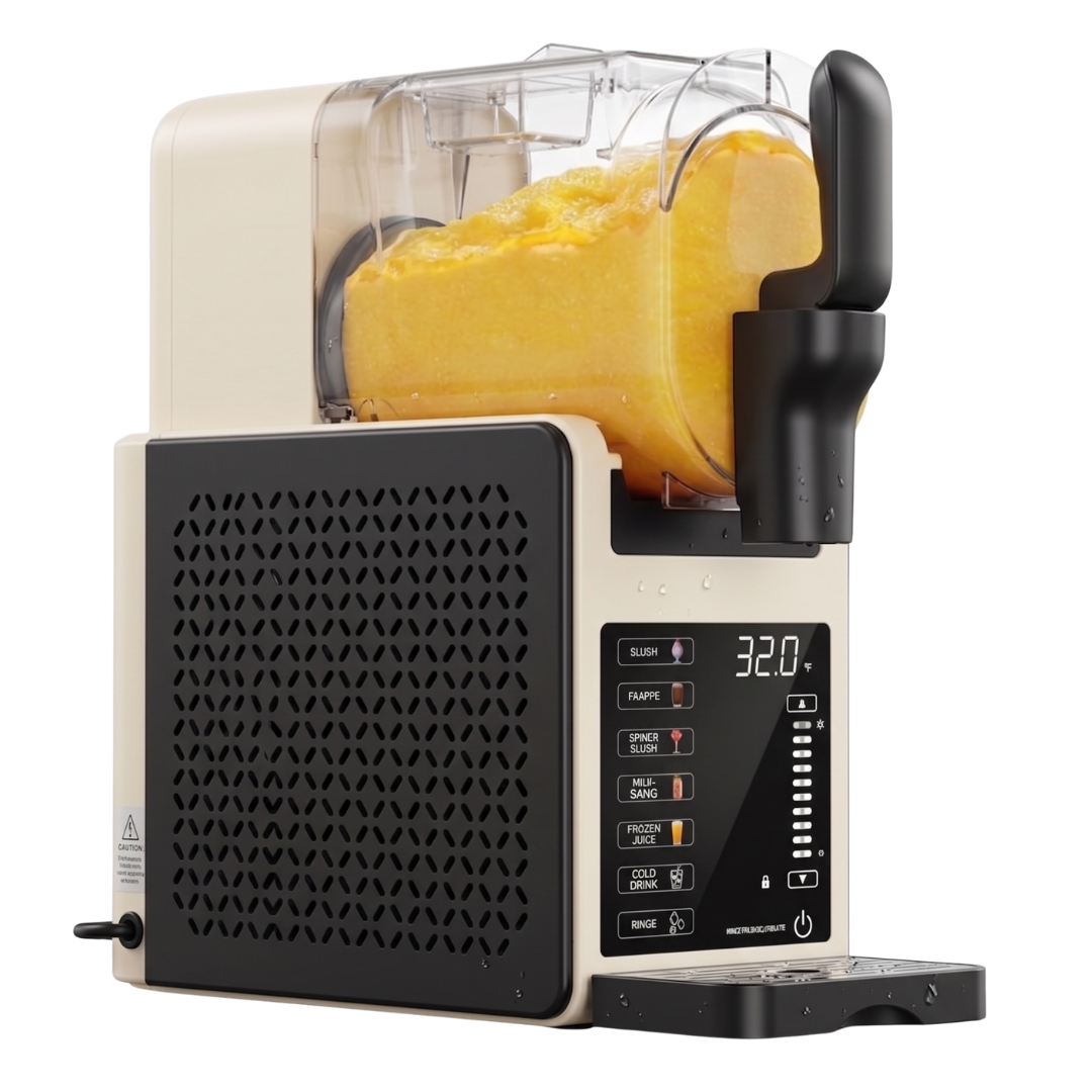 Slushie Maker 92oz Capacity with 6 Settings, LED Screen, Self-Cleaning