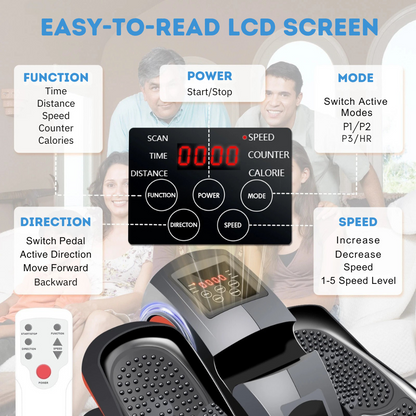 Leg Exerciser for Under Desk Use – Compact Elliptical Trainer