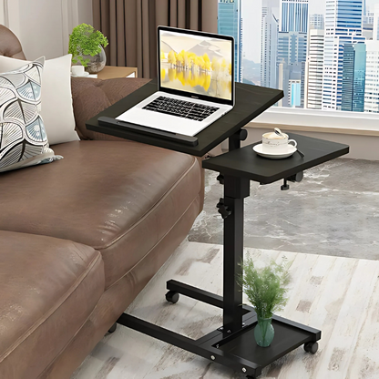 Adjustable Mobile Laptop Desk on Wheels