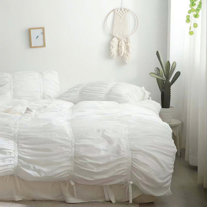 Charming Lace Bedding Collection – 4-Piece Set for Dreamy Bedrooms