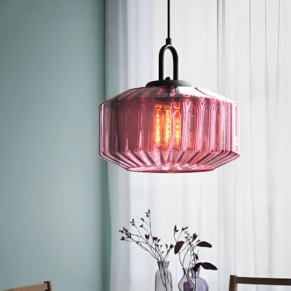 Vintage-Inspired Glass Hanging Light Fixture