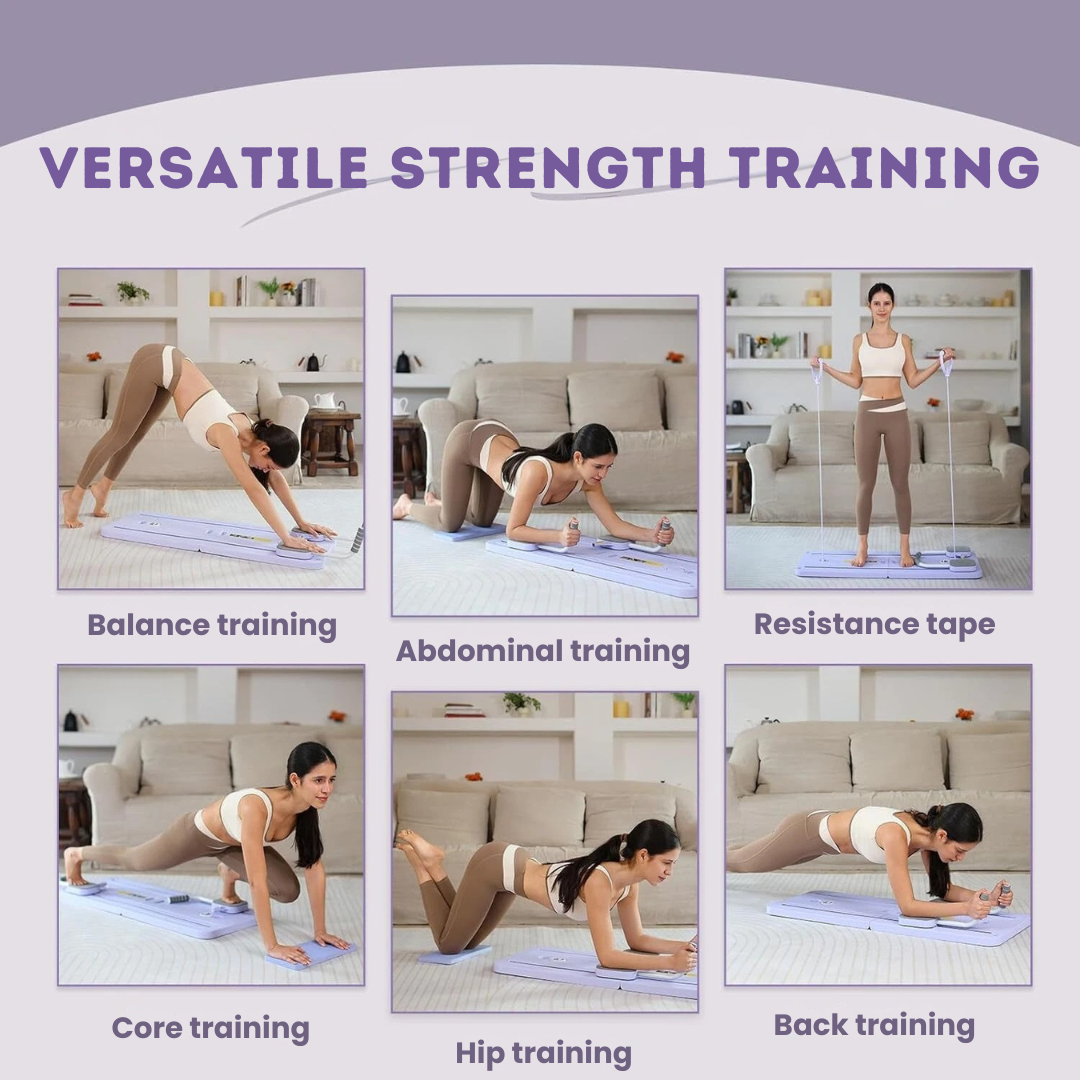 Compact Pilates Training Board for Home Fitness Sessions