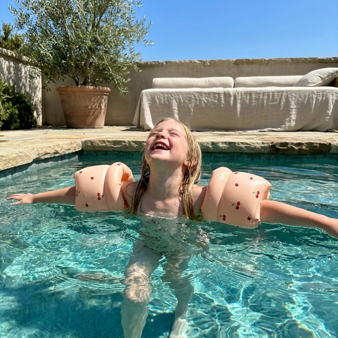 Children's Arm Floaties in Coral Color