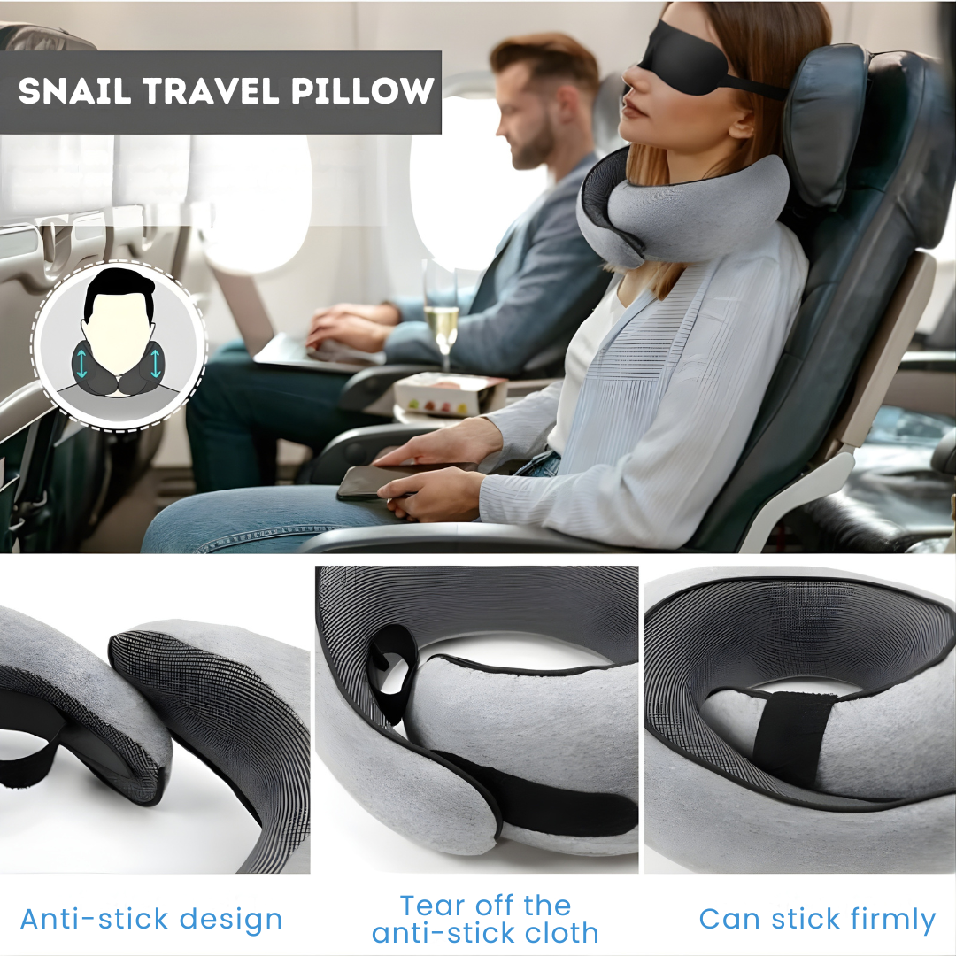 Neck Pillow for Travel with Memory Foam Comfort