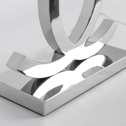 Sleek Stainless Steel Focused Lighting Table Lamp (36.5 cm x 62 cm)