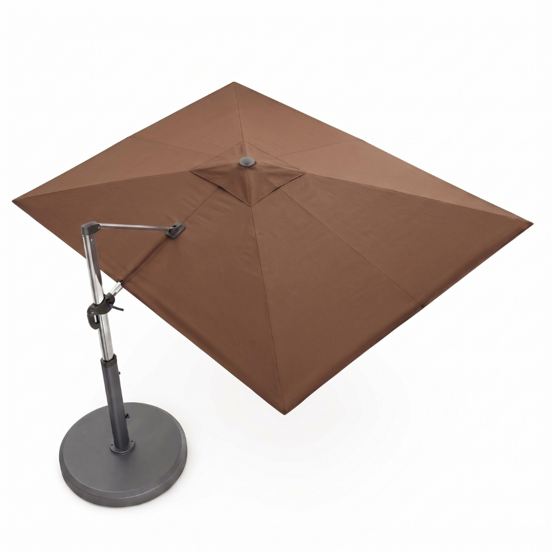 Rectangular 9x12 ft Patio Umbrella with 360° Rotating Canopy