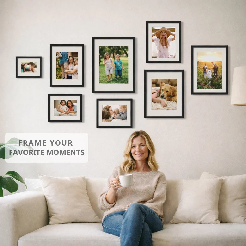 3-Pack Set of Aluminum Frames for Pictures