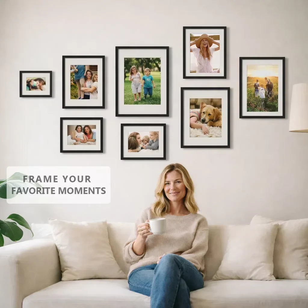 3-Pack Set of Aluminum Frames for Pictures