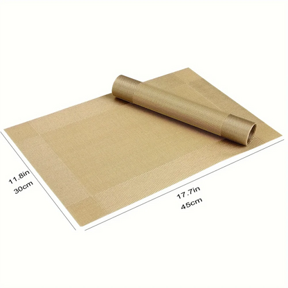 Elegant Heat-Resistant Table Protectors – Washable Non-Slip Mats