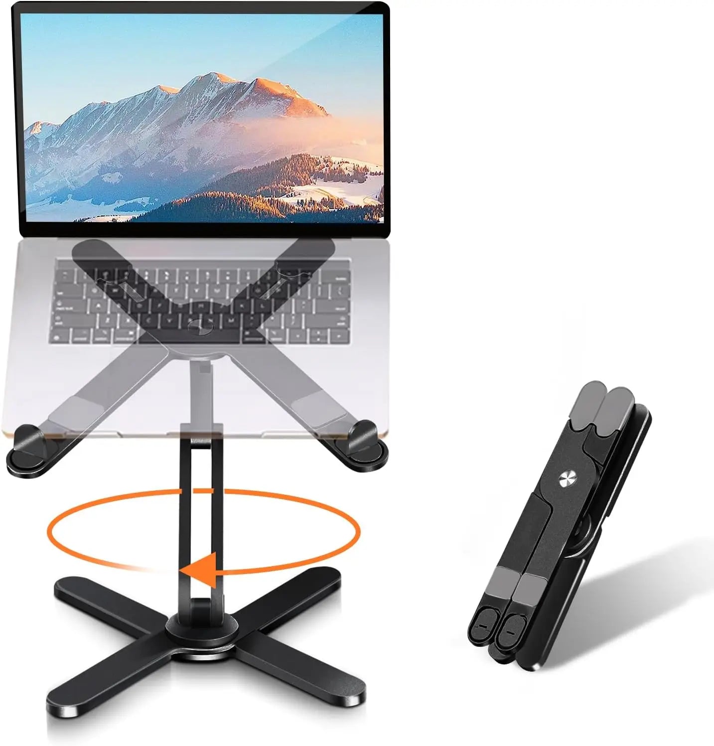 Aluminum Laptop Stand with 360-Degree Adjustable Angles