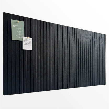 6-Piece Office Wall Board Set in Black Felt