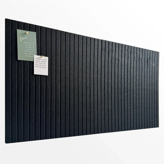 6-Piece Office Wall Board Set in Black Felt